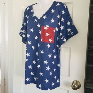 Patriotic Star tee 2XL